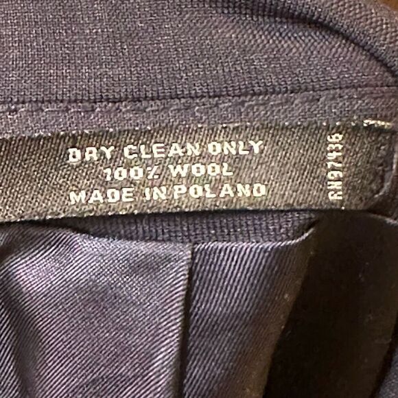 John Weitz  Navy Blue Wool 2 Button Sport Coat Blazer - Picture 4 of 4